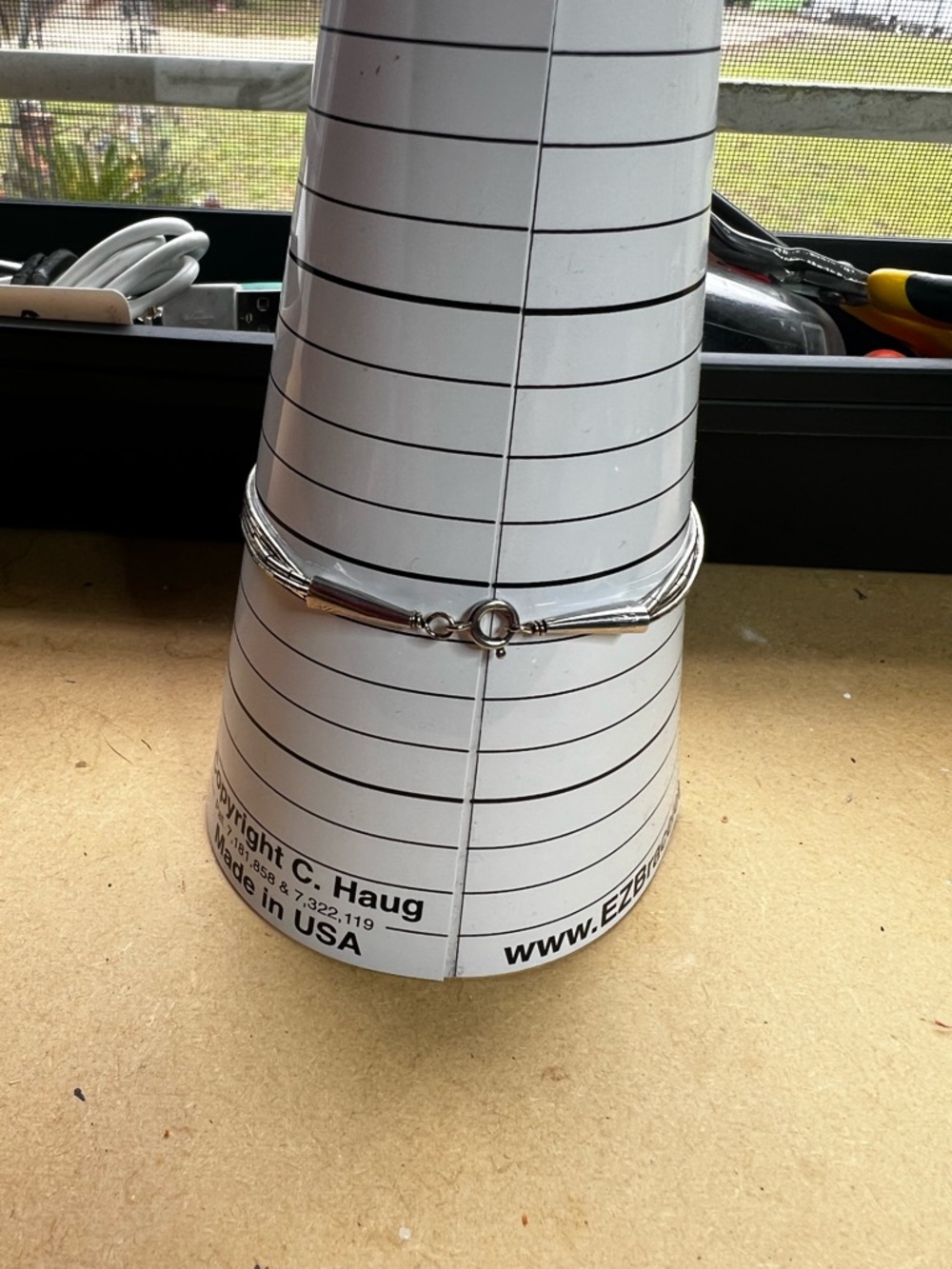 Multi-Row Inlay Cuff Bracelet with Turquoise, Red and Black Accents - Picture 3 of 4